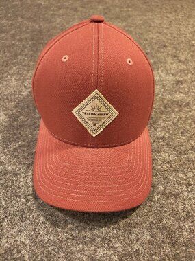 TravisMathew Flexfit 110 Patch Hat Red Adjustable
